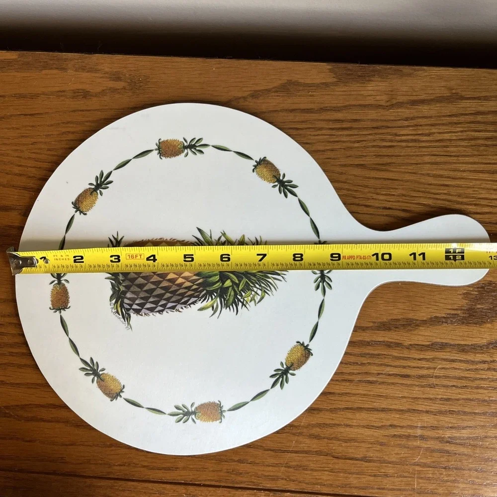 Roger Bucklin Pineapple Cutting Board Paddle Style Thin Melamine 9.5